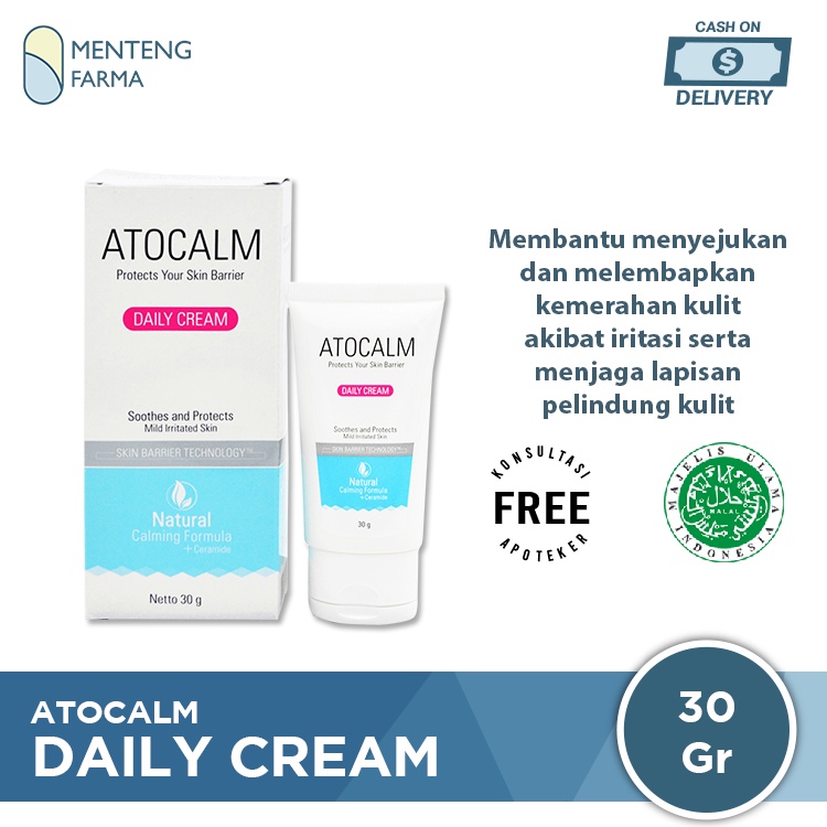 Atocalm Daily Cream 30 Gr - Krim Pelembab Kulit Kering