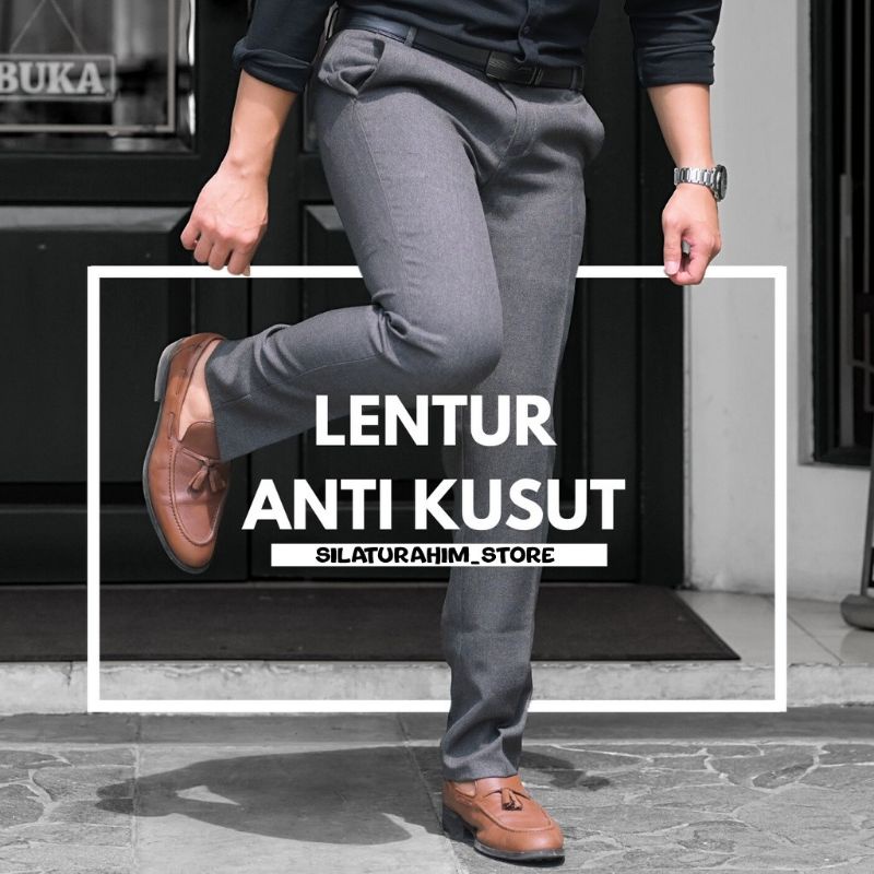 celana kantor pria celana kantor pria slimfit celana kerja