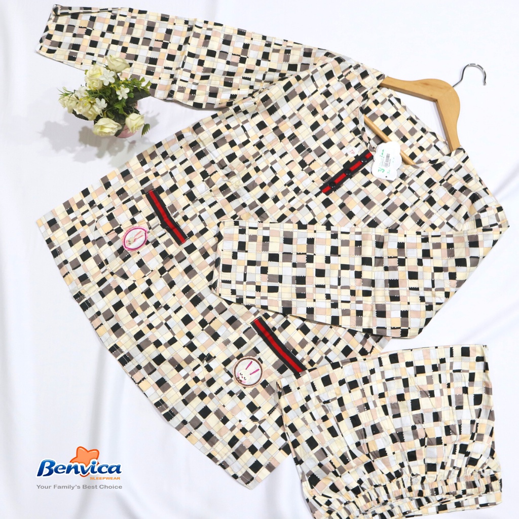 BAJU TIDUR PIYAMA LENGAN PANJANG KATUN / RAYON PREMIUM YUMICO ALL SIZE