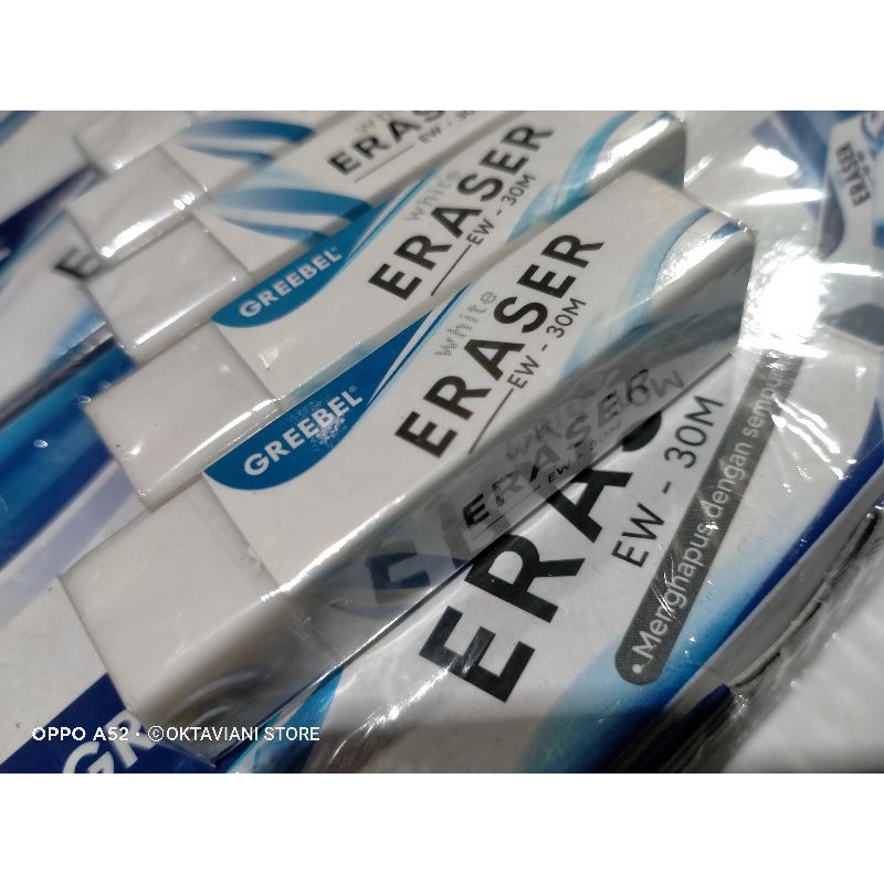 

PENGHAPUS GREEBEL PUTIH ERASER PAK ISI 30