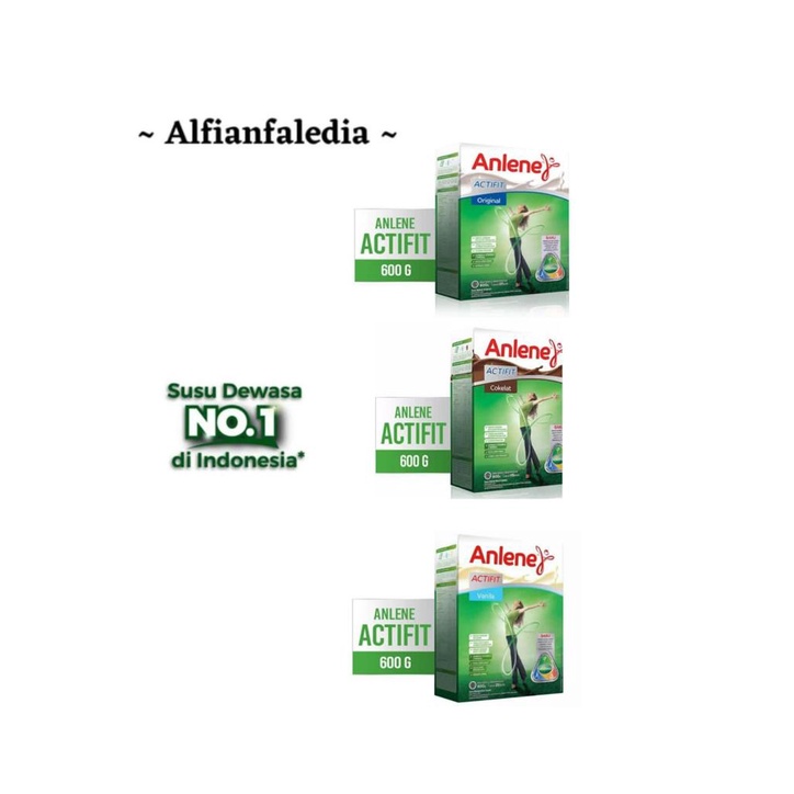 

Anlene Actifit 600 gr / Original, Chocolate, Vanilla / Alfian Faledia