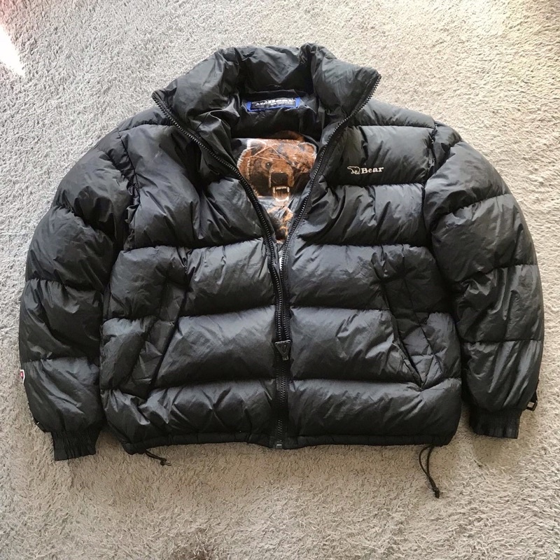 VINTAGE BEAR USA PUFFER REVERSIBLE JACKET not tnf nuptse