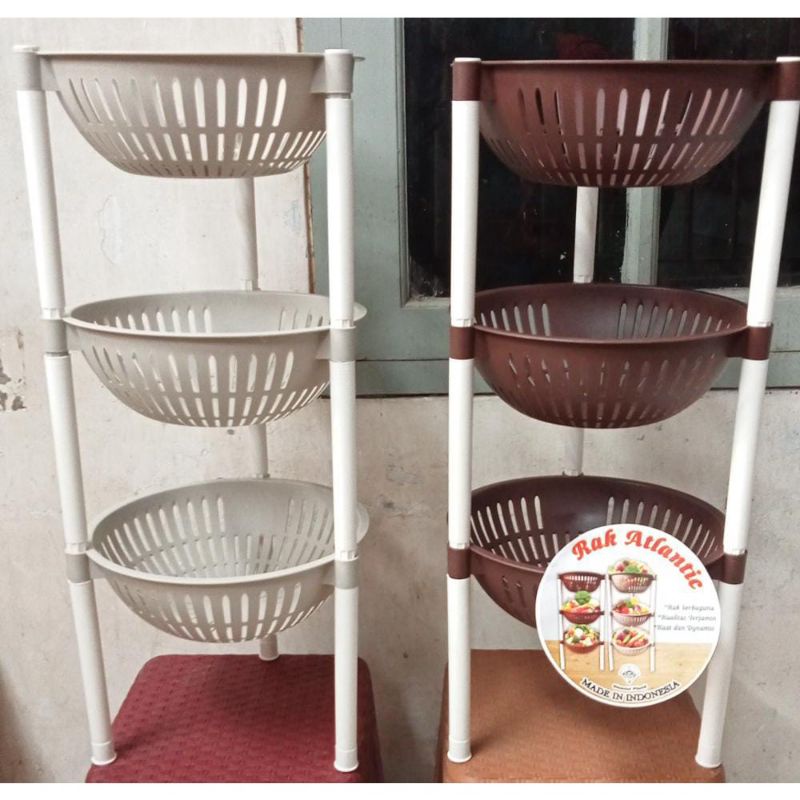 Rak susun 3 serbaguna / rak susun plastik