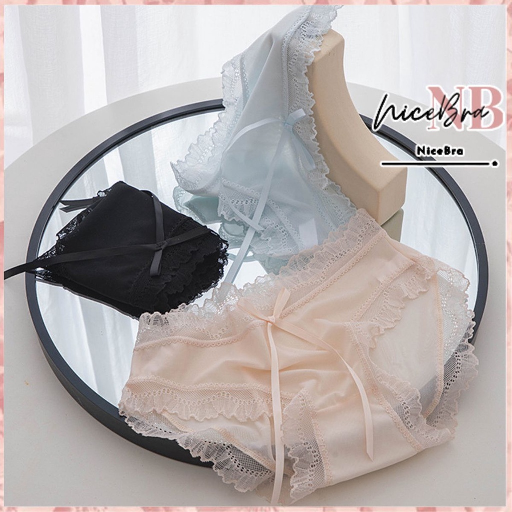 Nicebra Wanita Celana Dalam Transparan Polos HIgh Quality 2074