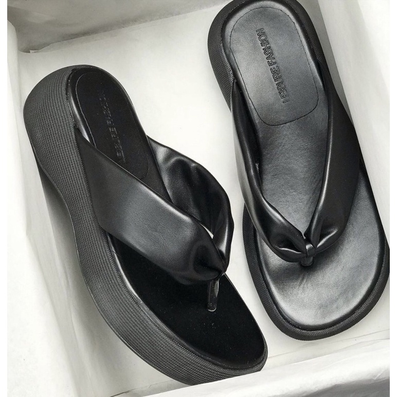 Wedges S8028 sendal wanita import realpict