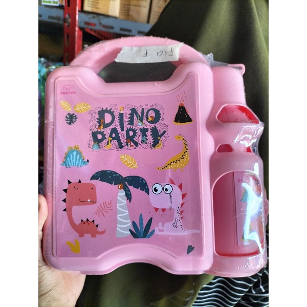(Murah) Kotak Bekal Mixu + Botol Minum / Tepak Makan Mixu / Tempat Bekal Anak