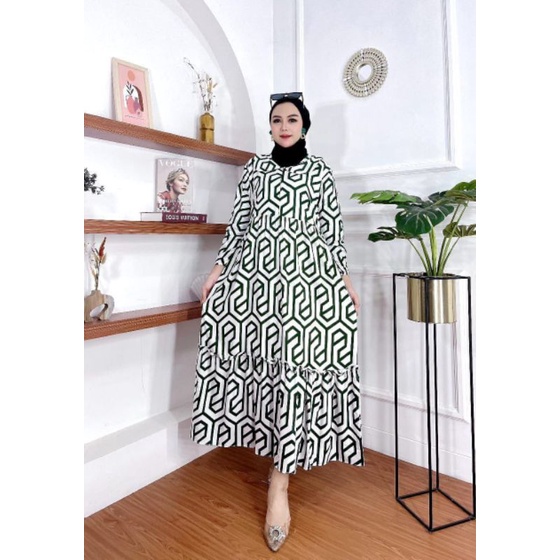 Midi dress rayon premium terbaru kekinian 2022 ori / midi dress wanita dewasa kekinian 2022 / midi dress wanita kekinian 2022 import / midi dress rayon premium terbaru