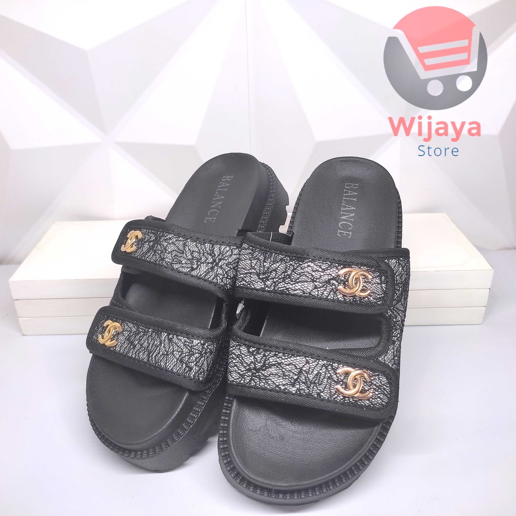 Sandal BALANCE 238 11A Wedges Slop Wanita Sendal Jelly Slide Selop Cewek Perempuan