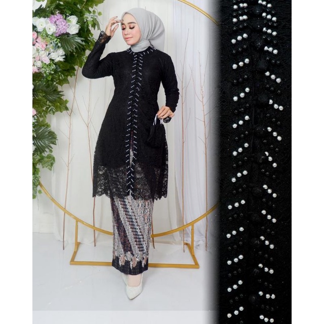 Tunik Brukat Payet Kancing 1000-Kebaya Jumbo LD 125-Kebaya brukat-Baju kondangan