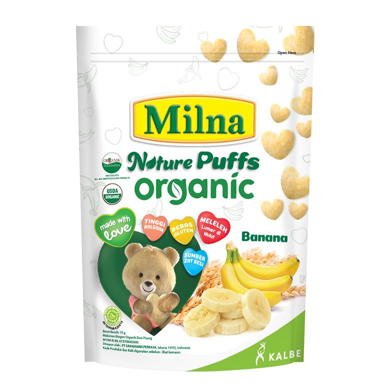 Milna Nature Puffs Organic 15gr