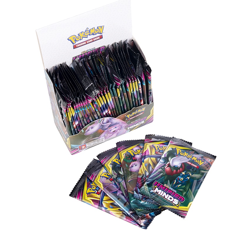 324pcs / Box Kartu Pokemon Unified Minds English Vmax EX Mega Game Booster Untuk Koleksi Anak