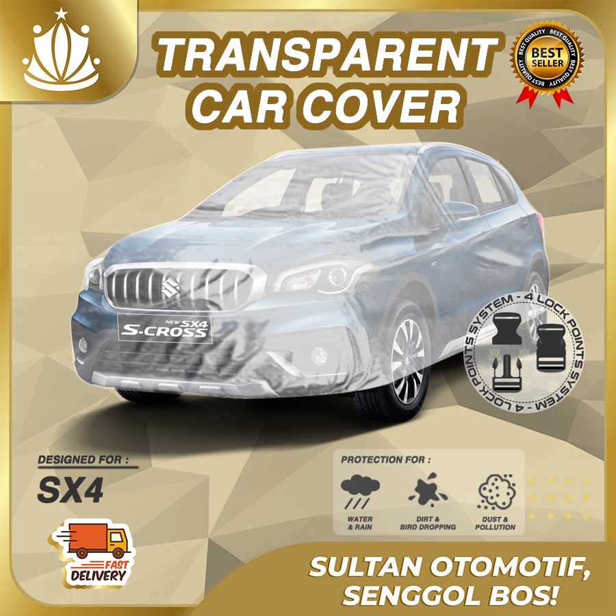 Body Cover Mobil Plastik TEBAL SX4 Scross S Cross WATERPROOF