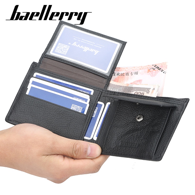 BAELLERRY D1603 Dompet Pria Bahan Kulit Genuine Leather Premium WATCHKITE WKOS