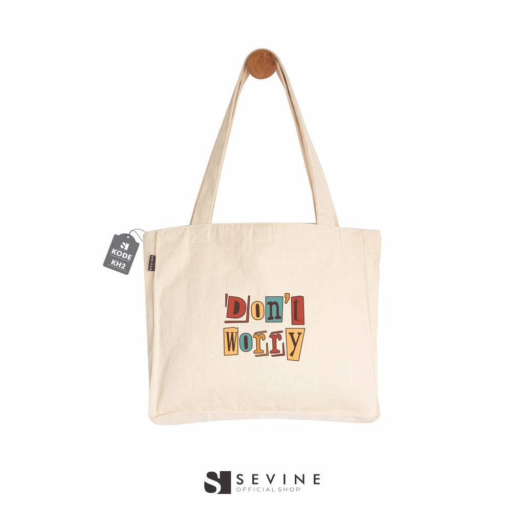 Sevine Totebag Kanvas Daisy Tas Wanita Tote Bag Dengan Kantong Laptop Kuliah Sekolah Kerja Quotes Aesthetic - KH