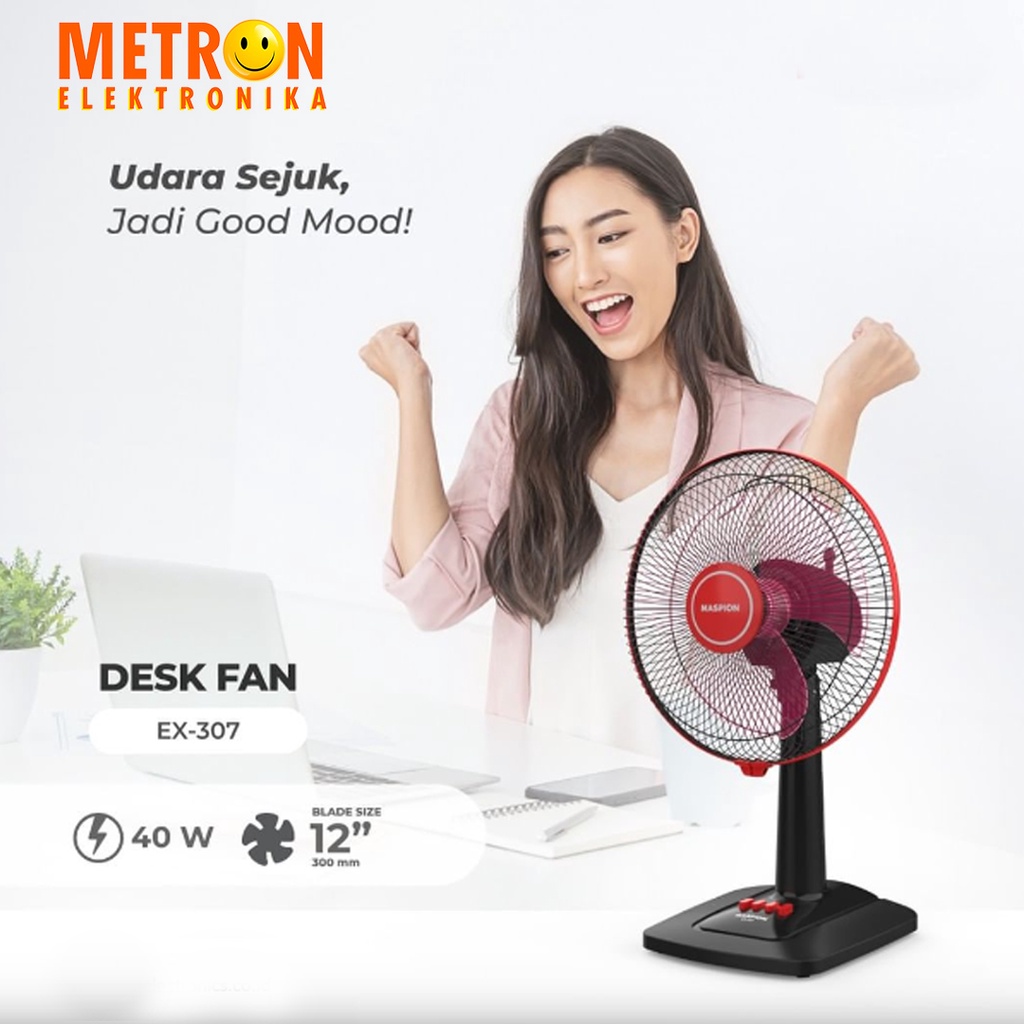 MASPION EX 307 KIPAS ANGIN / DESK FAN 12 INC / EX307