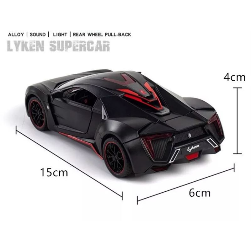 Diecast Mobil Lykan Hypersport FAST FURIOUS Skala 1:32 Miniatur Diecast Mobil Mobilan Pajangan