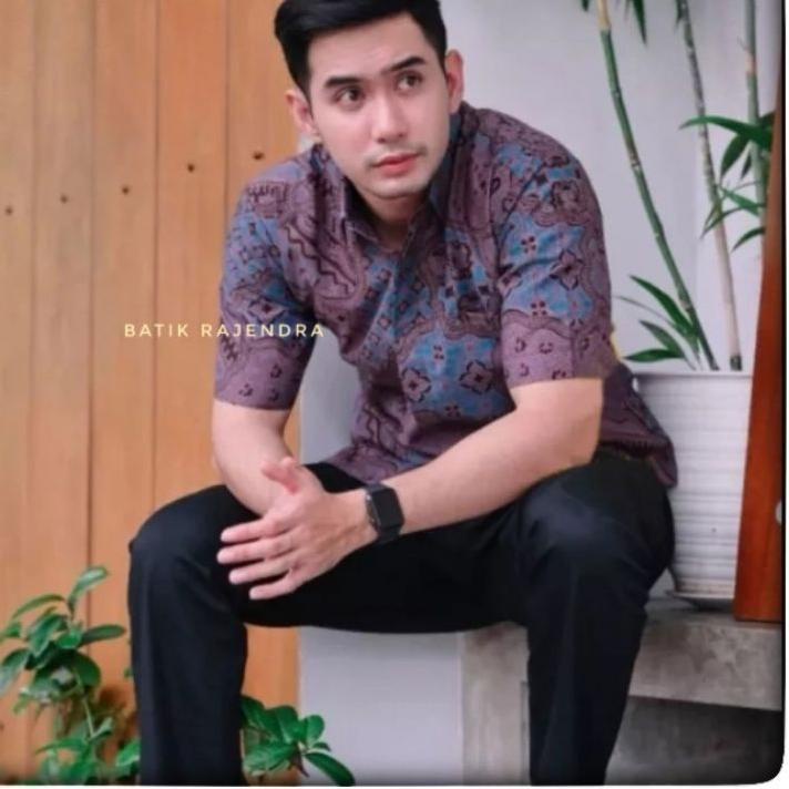 Booming Baju Kemeja Batik Pria Slimfit Lapis Furing Terlaris Solo Sragenan