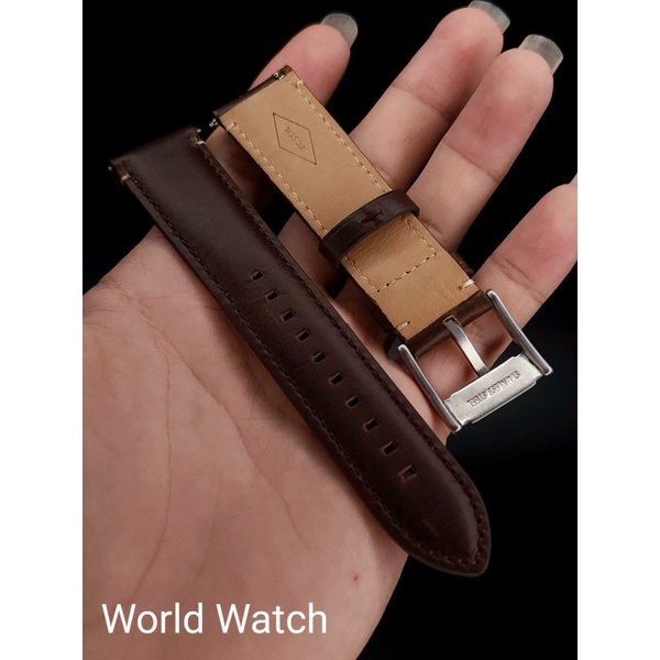 Strap Jam Tangan Leathers Fossil 22Mm