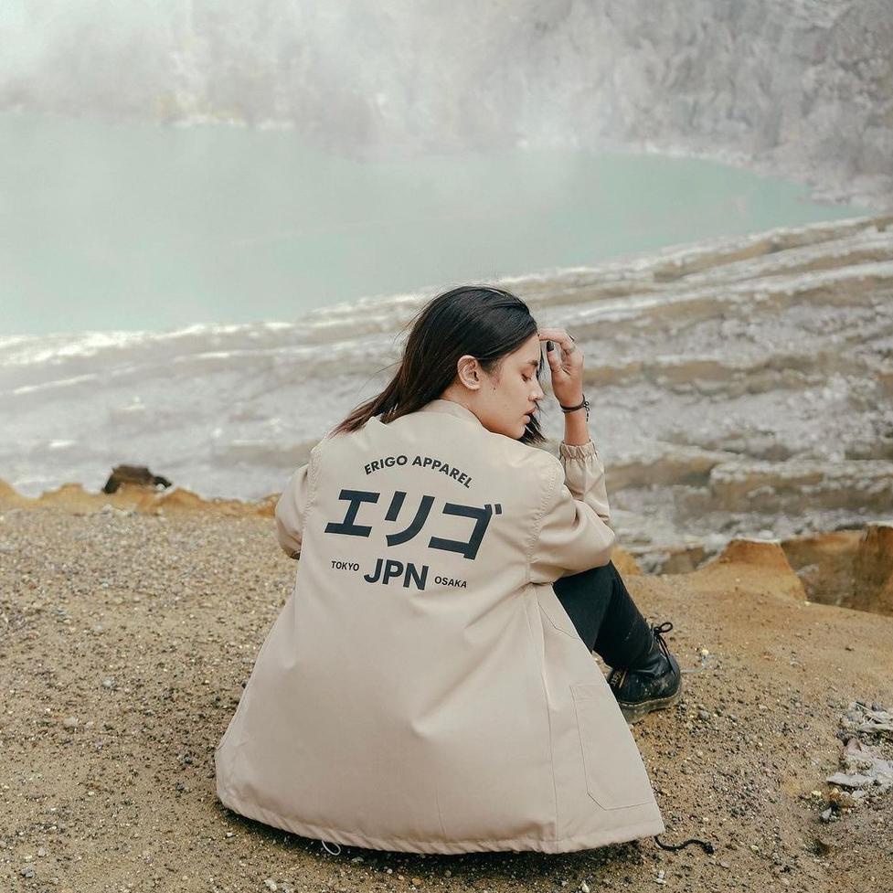 [KODE RSWZ9] Erigo coach jaket - sweater erigo apparel pria wanita