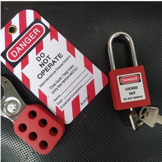 Jual ALAT KESELAMATAN LOCKOUT TAGOUT KIT WITH HASPS, LOTO TAGS, RED ...