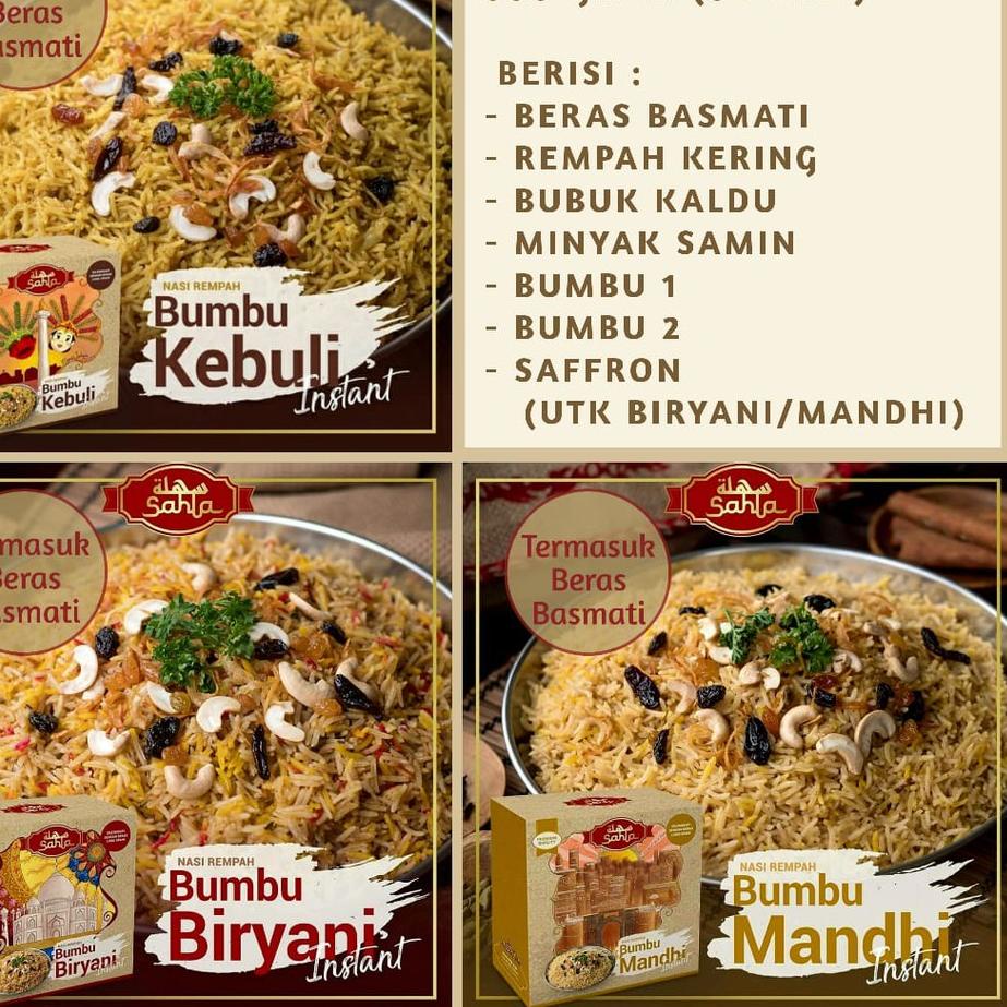 

KODEL1x1W--Nasi Kebuli Instan Sahla - 500gr (6 porsi)