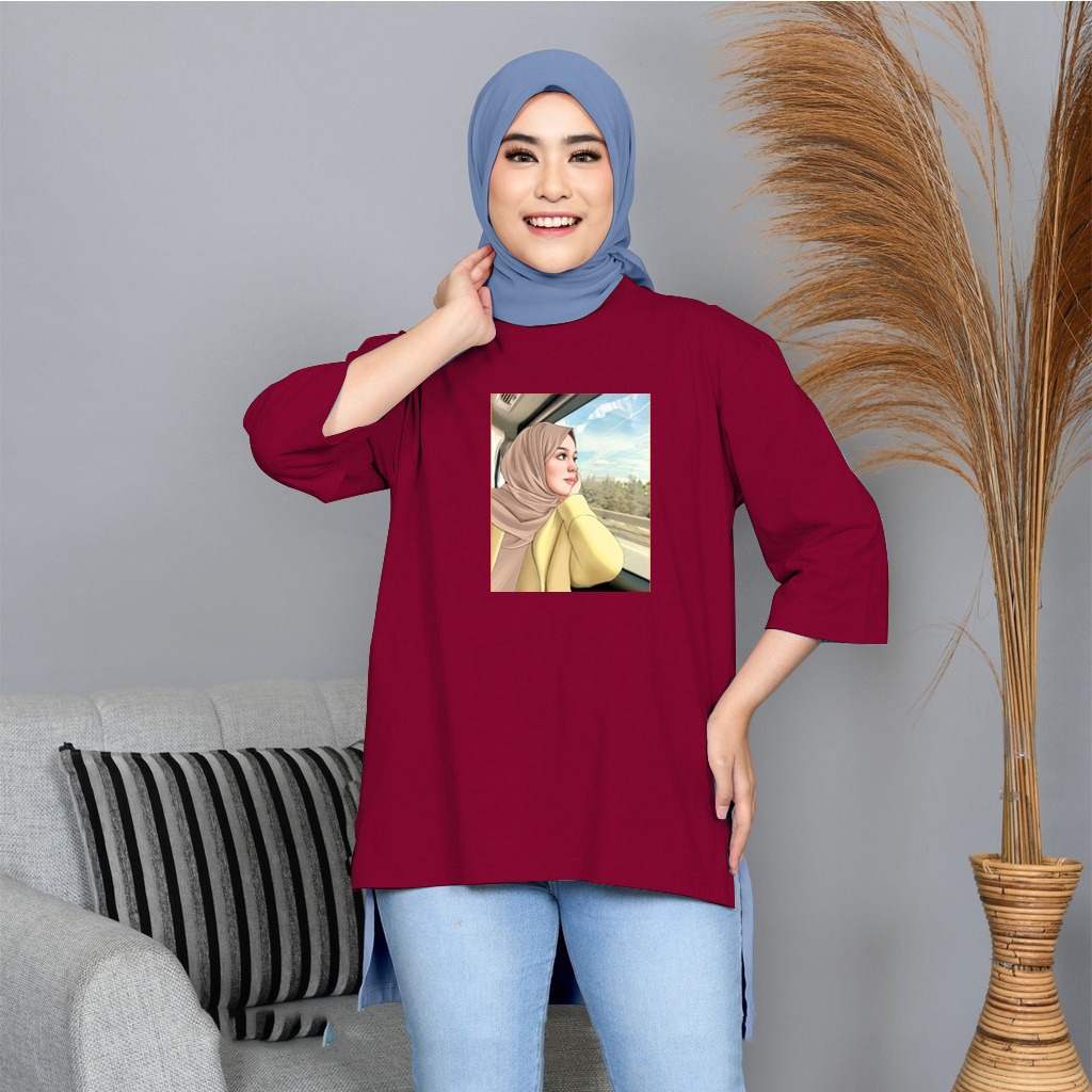 FC - TUNIK BASIC OVERSIZE WANITA HIJAB'S VARIASI 0130 DTF