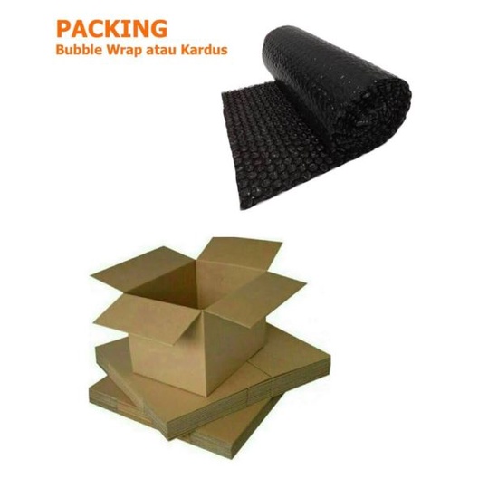 

packing tambahan kardus dan bubblewrap