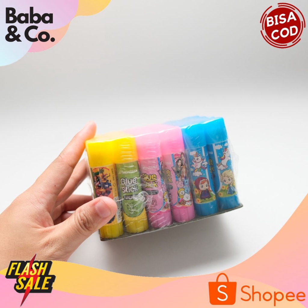 

LEM STIK ISI 24 PCS CUTE CARTOON GLUE STICK LUCU UNIK MURAH PERLENGAPAN SEKOLAH KANTOR ALAT TULIS SEKOLAH KANTOR ATK MURAH BISA COD