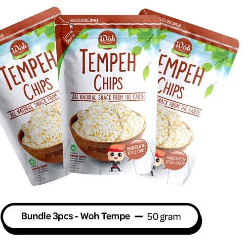 

Langsung Order Bundle 3pcs - Keripik Tempe Woh Chips 50gr JY7`