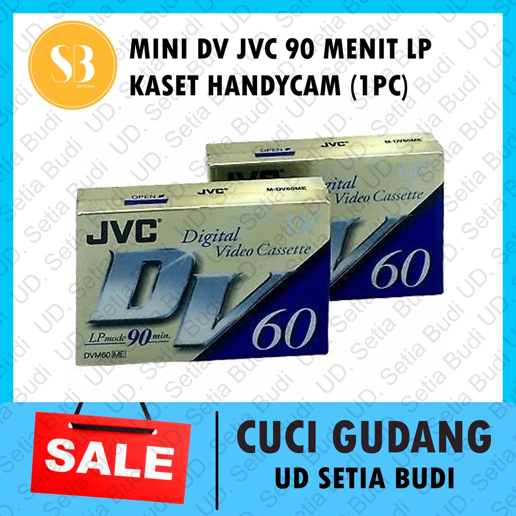 Mini DV JVC 60 Menit Murah Digital Video Cassette JVC DVM-60 Kaset Handycam Camcorder