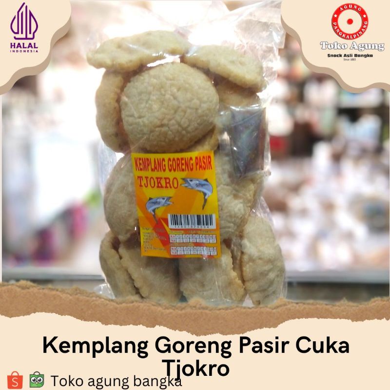 

Snack Kemplang Goreng Pasir Tjokro cuka asli Bangka