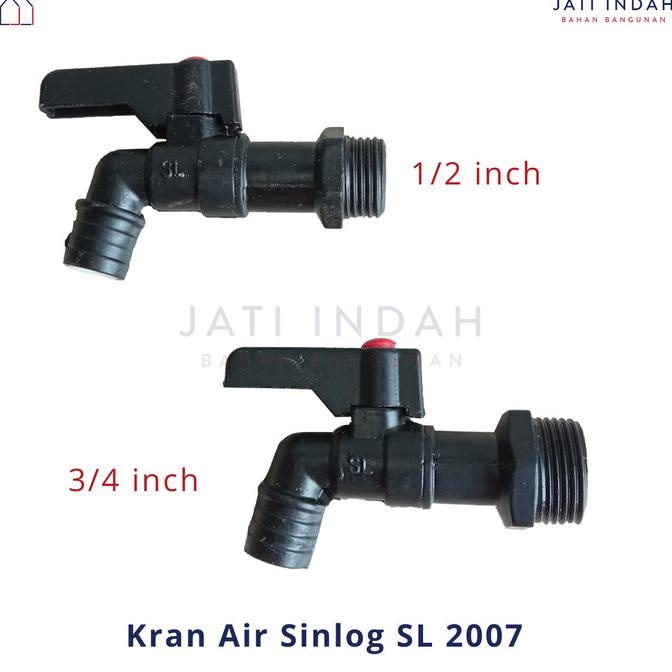 paling diminati] Kran Air Besi Sinlog SL 2007 Timah Hitam Powder Coating / Keran