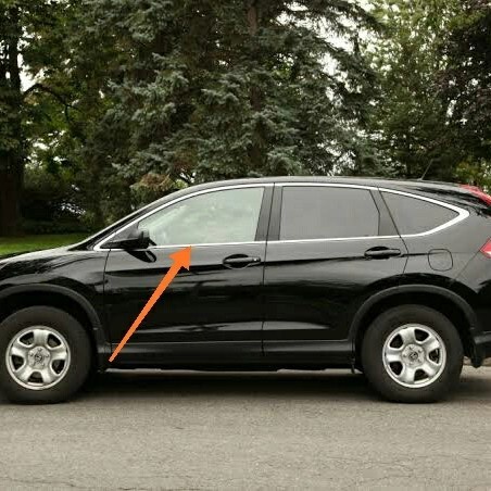 [BAYAR DIRUMAH] List Chrome Karet Pelipit Kaca Pintu Luar Honda Crv Rm Gen 4 2013-2017 - Depan Kiri 