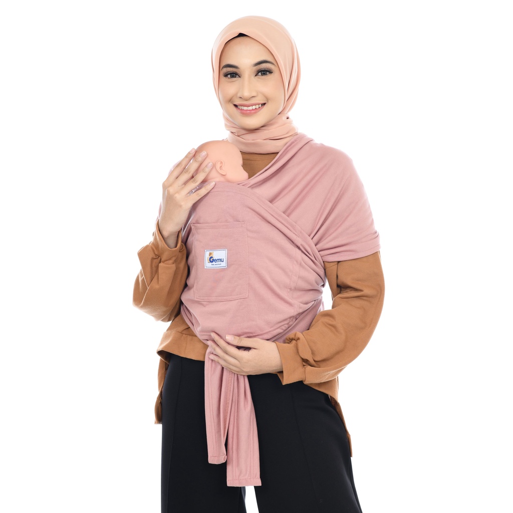 GemuBaby (JUMBO XXL) Gendongan Bayi M Shape 3in1 Baby Wrap Instant