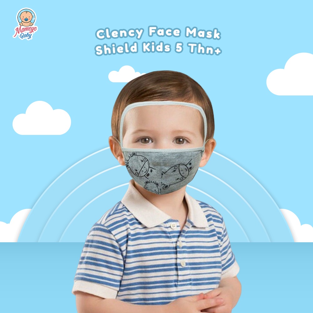 Clency Face Mask Shield Kids 5 Thn+ TKW0007