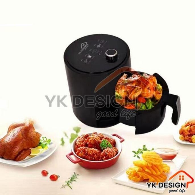 yk design yk-811 air fryer penggorengan tanpa minyak lebih sehat