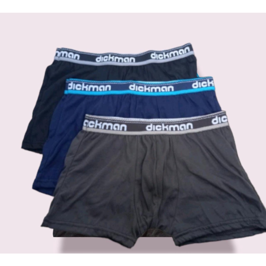 Celana Dalam Pria Dewasa Boxer DICKMAN Warna Random, M L XL isi 3 pcs