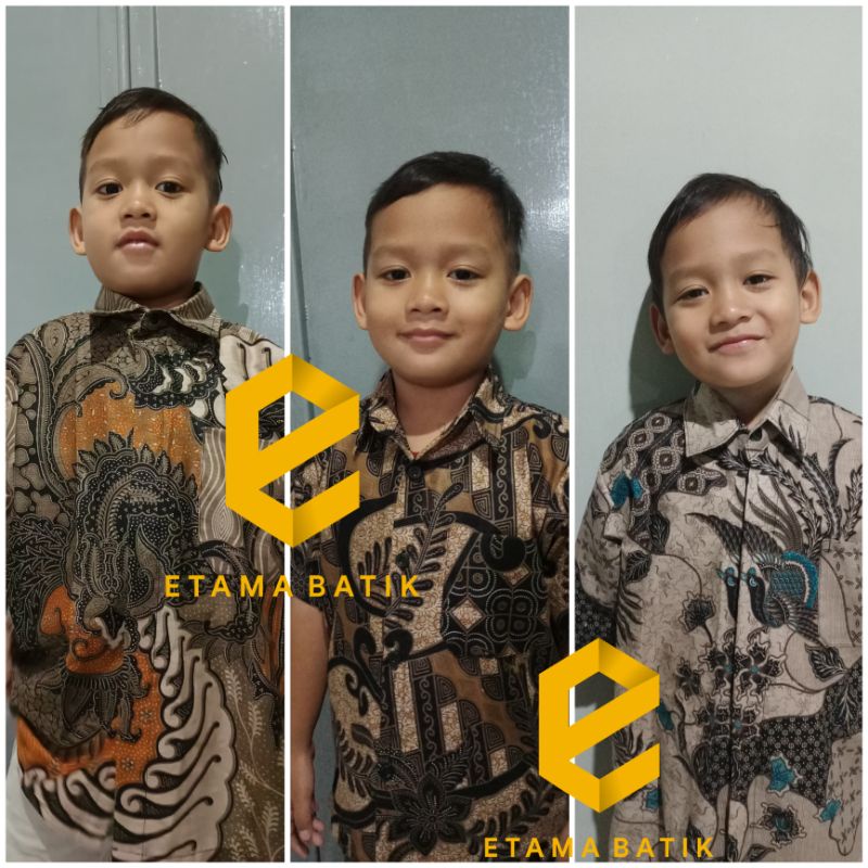 BATIK ANAK COWOK/KEMEJA BATIK ANAK- ANAK/KEMEJA BATIK