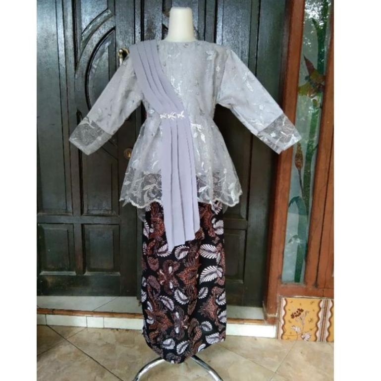 SD.18Oc22ˢ ▪ Kebaya Anak Tanggung Umur 6-10 Tahun Kebaya Anak Perempuan Set Baju Brokat
