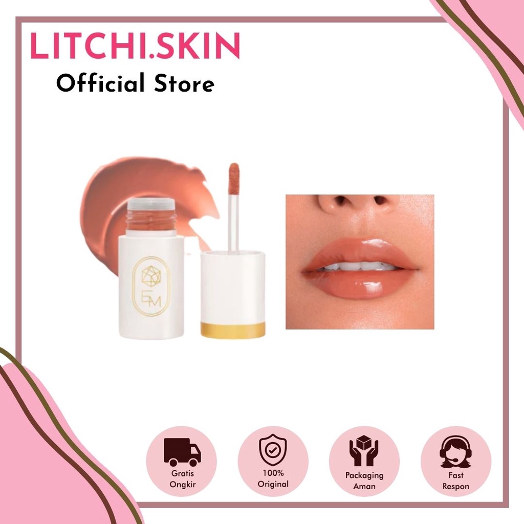 LITCHI SKIN- EM COSMETICS EVERGLASS LIP DEW 4,5ML | LIP GLOSS