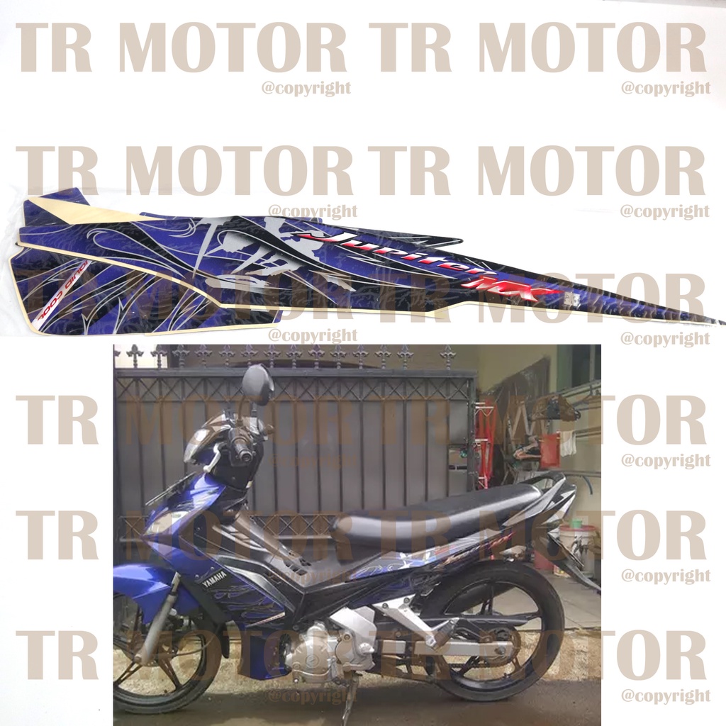 Stiker Motor Jupiter MX 2008 Sticker Striping Lis Full Set Motor