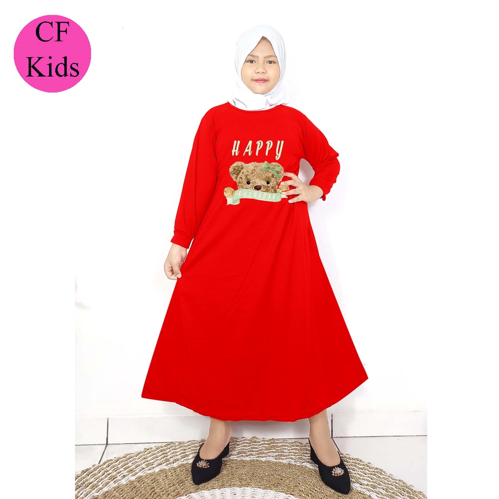 Gamis Anak Perempuan DTF Happy Bear CKids