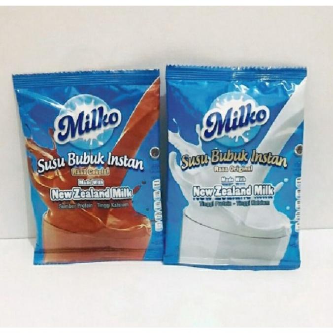 

,,,,,,,] Susu Bubuk Milko / Milk Powder / Coklat Vanilla Sachet