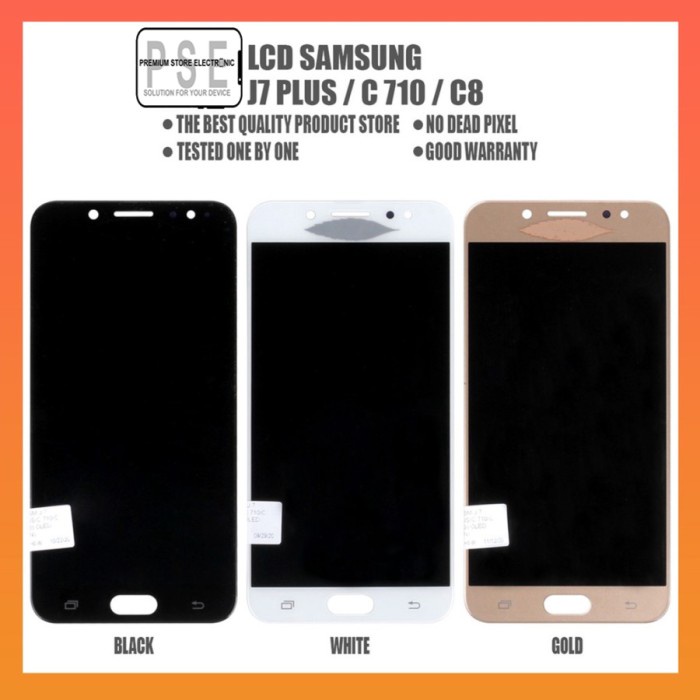 LCD Samsung J7 Plus / C710 Universal Fullset Touchscreen Garansi