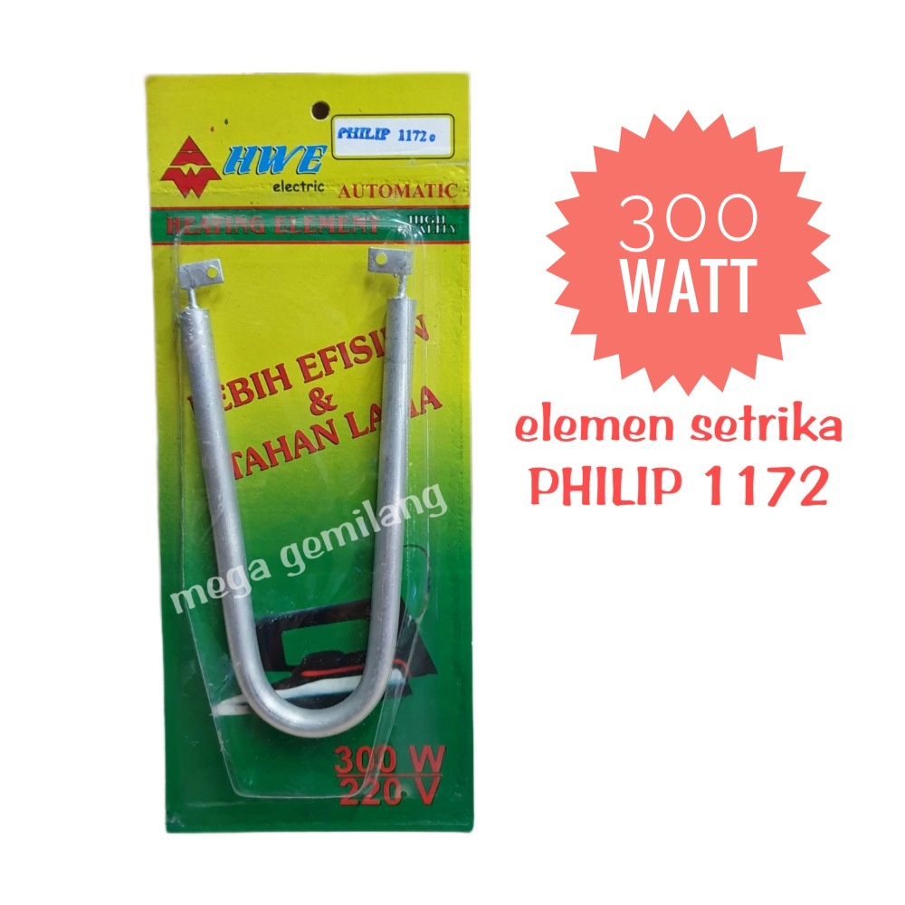 Elemen setrika / elemen pemanas / gosokan merk Philip 1172