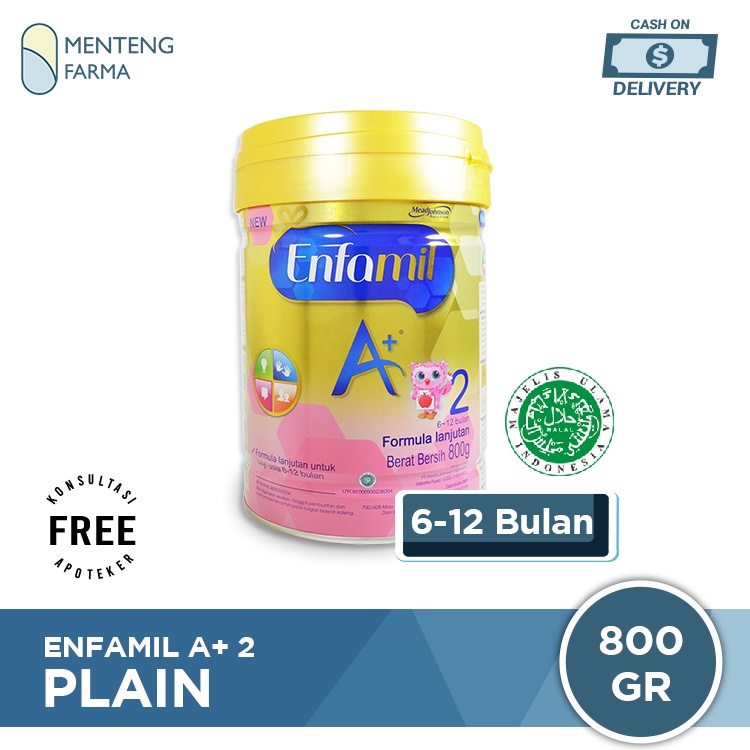 Enfamil A+ Tahap 2 Susu Formula Bayi Plain 800 gr