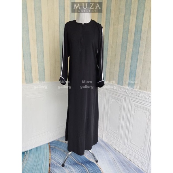 MUZA ABAYA HITAM GAMIS DUBAI 21 (BUSUI)