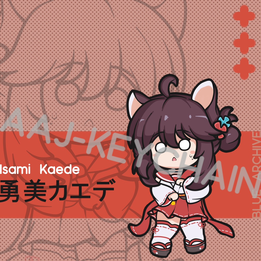 Gantungan Kunci Blue Archive Isami Kaede - Ganci - Key Chain