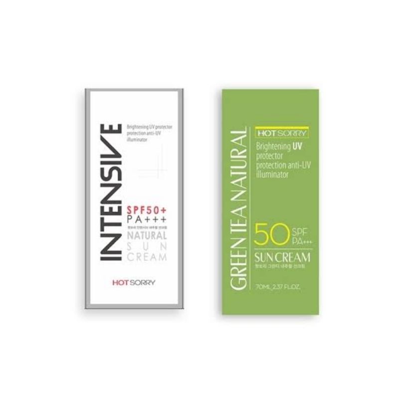 Hot Sorry HotSorry Intensive Natural Sun Cream / Green Tea Natural Suncream 70ml