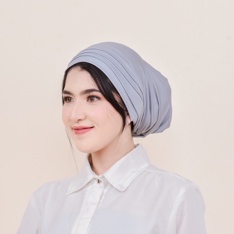 Belva Turban Instant Jersey - Aksesoris Fashion Inner Hijab Jilbab Turban Penutup Kepala Wanita Cewe